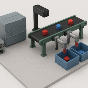MÔ HÌNH : PHÂN LOẠI SẢN PHẨM THEO MÀU SẮC PLC SIEMENS S7 1200