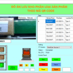 MÔ HÌNH LƯU KHO TỰ ĐỘNG QUÉT MÃ QR PLC MITSUBISHI FX3U