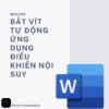 BÁO CÁO : THIẾT KẾ VÀ THI CÔNG HỆ THỐNG BẮT VÍT TỰ ĐỘNG  ỨNG DỤNG ĐIỀU KHIỂN NỘI SUY