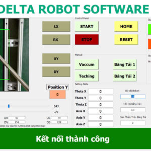 PHẦN MỀM : ROBOT DELTA KHỚP XOAY SẢN PHẨM PHÂN LOẠI THEO HÌNH DẠNG + MÀU SẮC